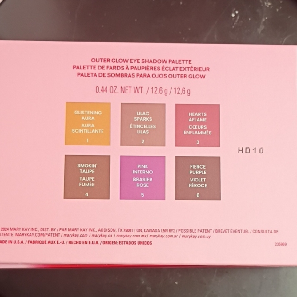 Mary Kay Outer Glow Eye Shadow Palette - Pink, Purple, Taupe
